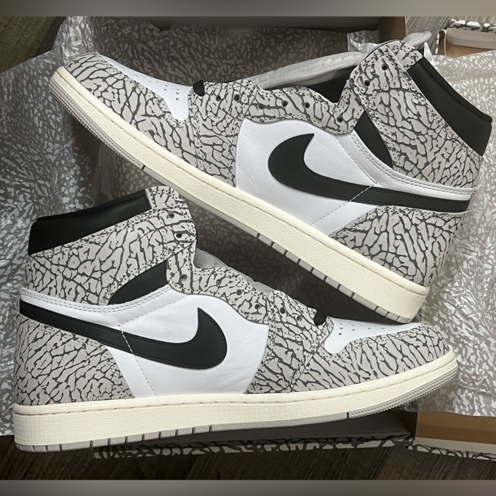 Jordan 1 High White Cement